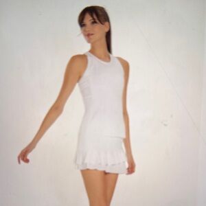 Inphorm Elegant White Tennis Dress